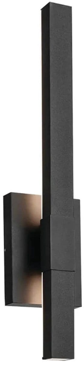 Kichler LED Wand Buitenlamp Nocar | 20W 3000K 830 | Textured Black