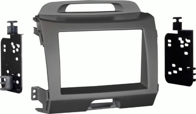 2-DIN radiopaneel Kia Sportage(SL) 08/2010-01/2016 grijs (METRA)