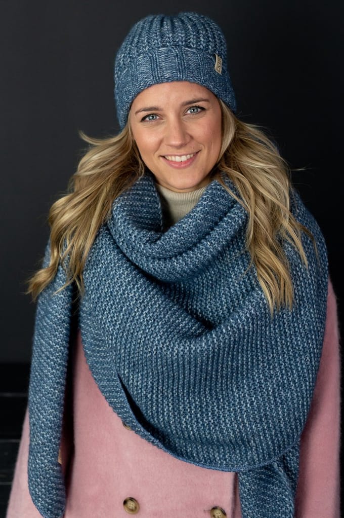 Omslagdoek Alaska - Jeans blauw
