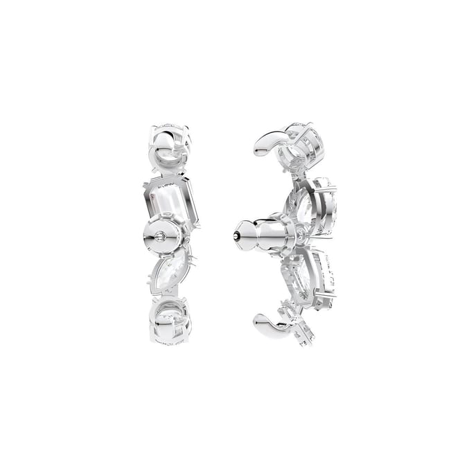 Swarovski Elegante Mode Gema Rhodium Vergulde Oorbellen Dames Oorbellen 5639331 Box (Random Color) white