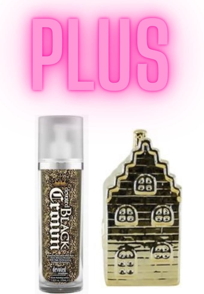 Devoted Creations Black Crown 210 ml PLUS Gouden Spaarpot Huis 13 cm !