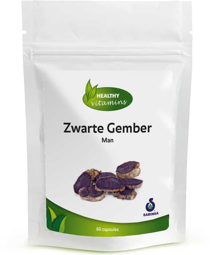 Zwarte Gember Man | 60 capsules