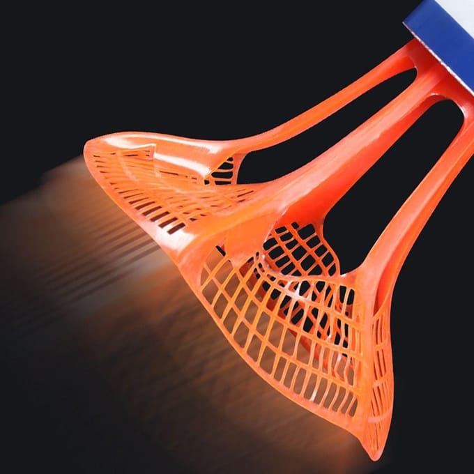 Winddichte Badminton Shuttlecock Bal Windweerstand Training Accessoires Buitensport Meerkleurige Nylon Shuttlecock Bal geel