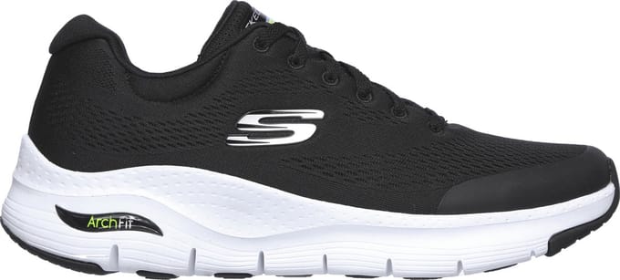 Skechers Arch Fit Heren Sneakers - Black/White