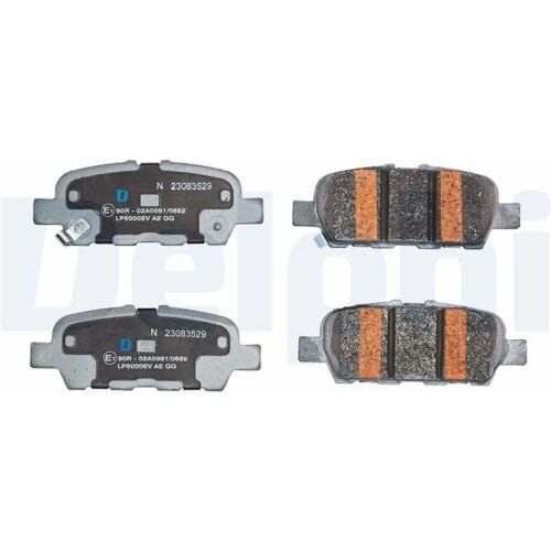 Remblokset, schijfrem DELPHI LP5000EV