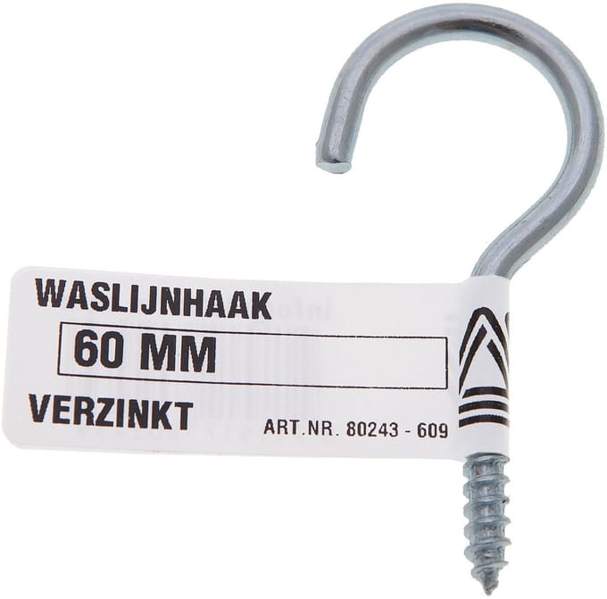 Deltafix - Waslijnhaak verz 80mm