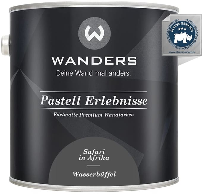 Wanders24 Pastell – krijtverf muurverf – 2,5 l – waterbuffel grijs