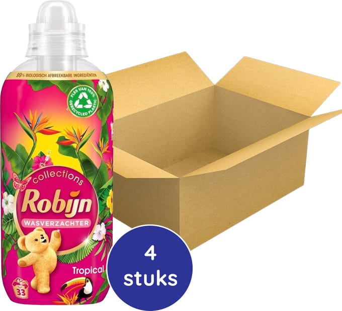 Robijn Collections Wasverzachter - Tropical - 4 x 33 wasbeurten