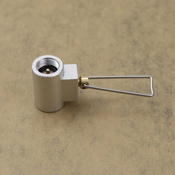 Platte gastankadapter Klepbus Gasconverter Shifter Campingcilinder Navuladapter Gas Refill Shifter