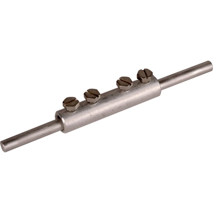 Dehn Aluminium Verbindingsbus Met 4 Schroeven - 385213 [2 stuks]