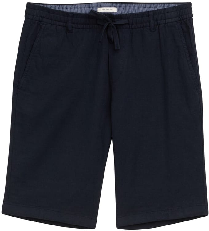 Tom Tailor - Korte broek met normale pasvorm en linnen - Maat S - sky captain blue