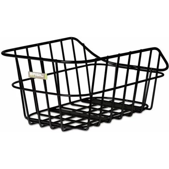 Basil Cento Alu Fietsmand - Achter - Aluminium - Matzwart