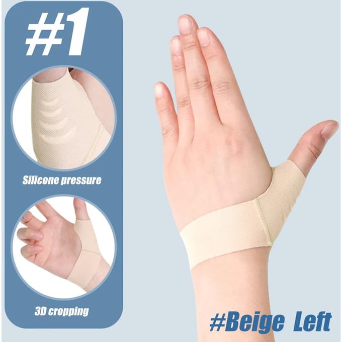 1 pièce de support de pouce élastique couche de support manchon de compression de pouce souple protecteur de douleur M