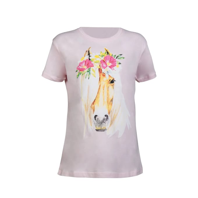 T-shirt meisje HKM Flower Horse