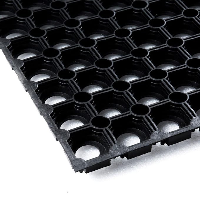 Rubber ringmat 40 x 60 cm - Deurmat voor binnen en buiten
