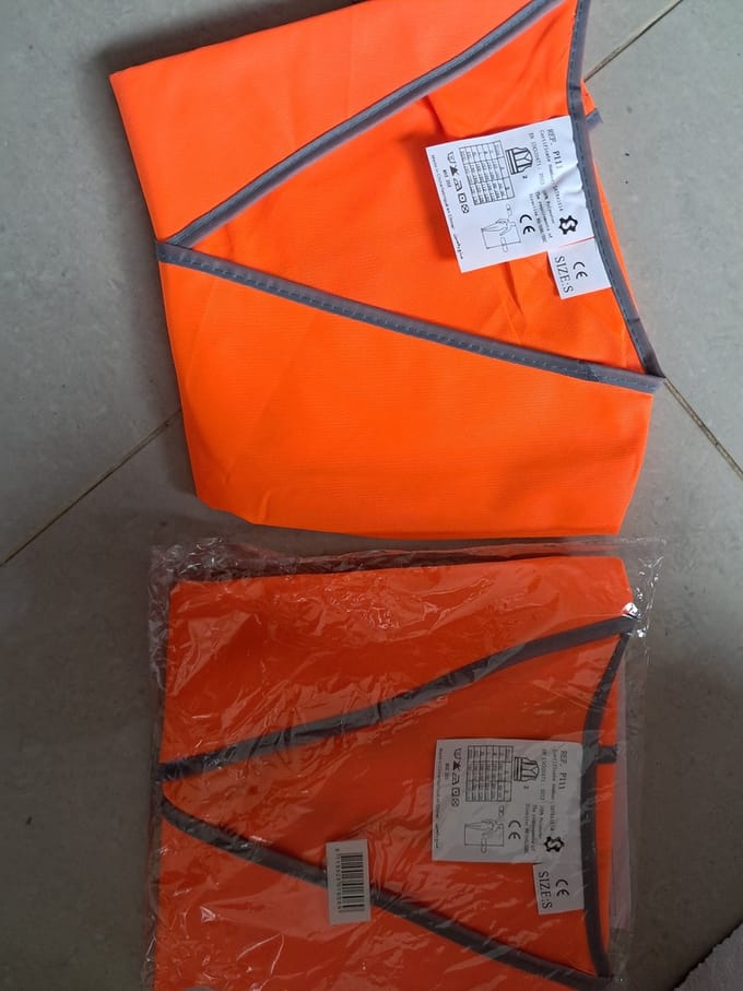 Veiligheidshesjes - 2 stuks - Oranje - Maat S