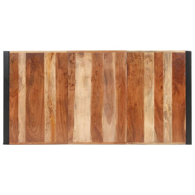 vidaXL - Eettafel - 160x80x75 - cm - massief - hout
