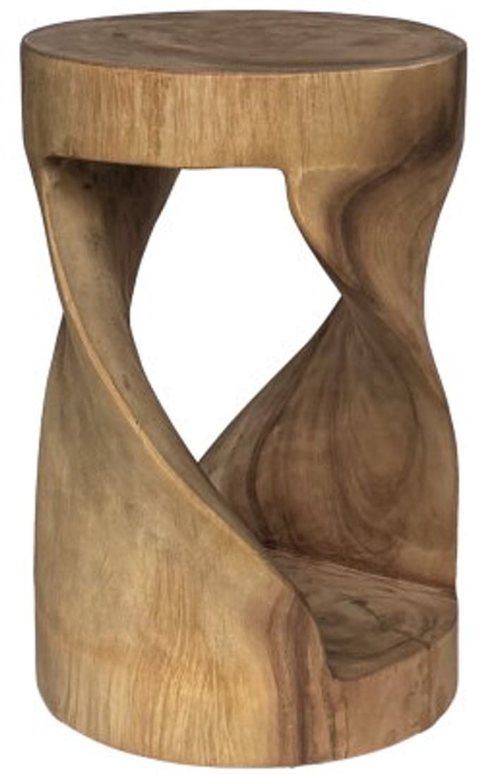 Livingfurn - Suar bijzettafel ø29 cm - naturel