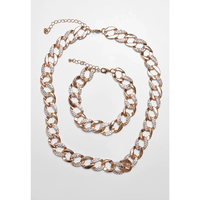 Ketting en armband set Urban Classics basic diamond