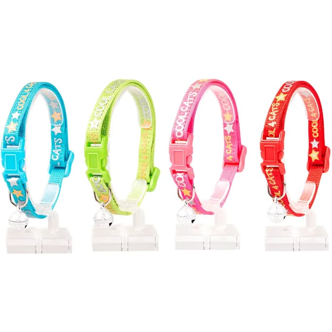 Duvo+ Kattenhalsband Cool Cats Nylon 20-30cm / 10mm