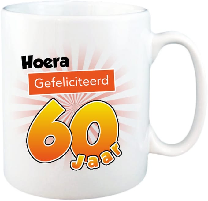Mok 60 Jaar - Verjaardagscadeau 60 Jaar