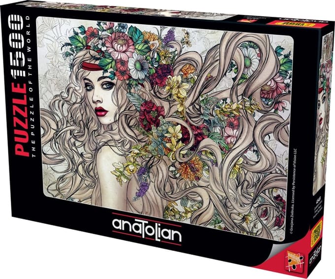 Puzzel 1500 stukjes: Flower power voor volwassenen