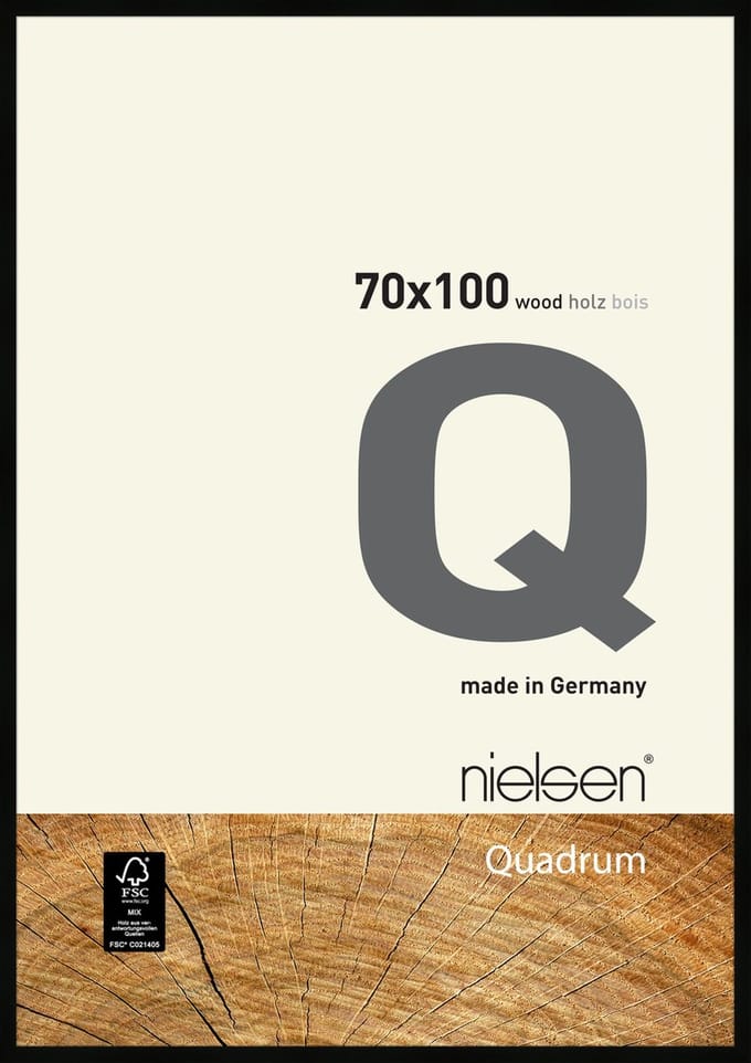 Nielsen Quadrum Houten Wissellijst Black 70x100cm