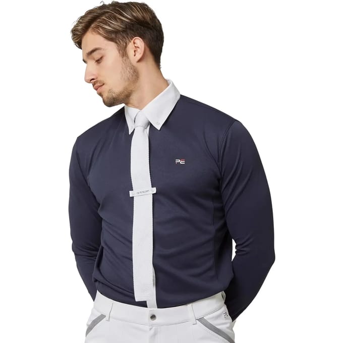 Ruitershirt met lange mouwen Premier Equine Giulio