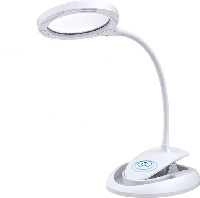 VELTRR® Vergrootglas Met Verlichting - Loeplamp met Led Verlichting - Wit