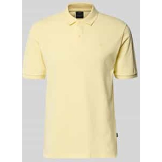 slim fit poloshirt met stitching