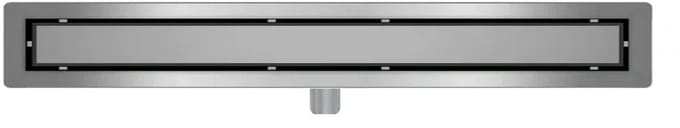 DutchLine - Douchegoot met flens en tegelrooster - RVS - 1400x70mm