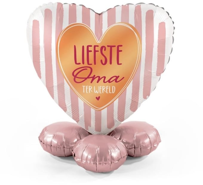 Liefste Oma - Ballonnen set met standaard - Everloon
