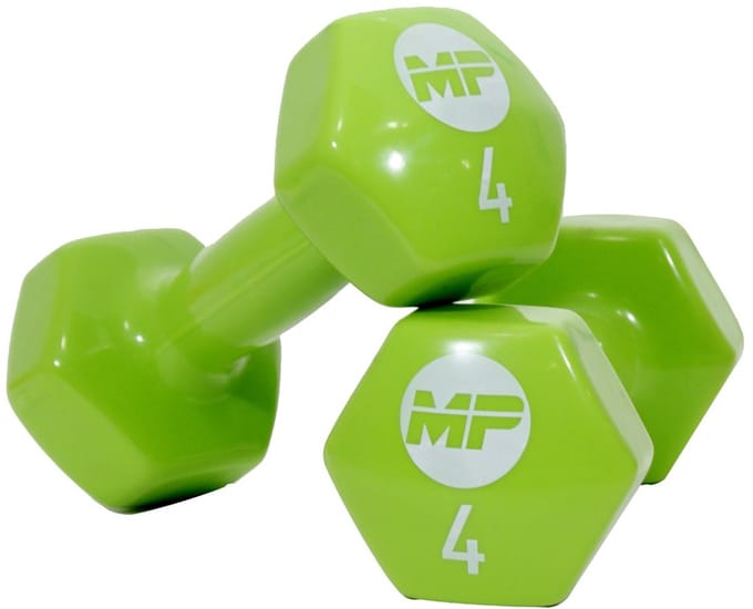 Vinyl dumbbells MP920 2 x 4 kg