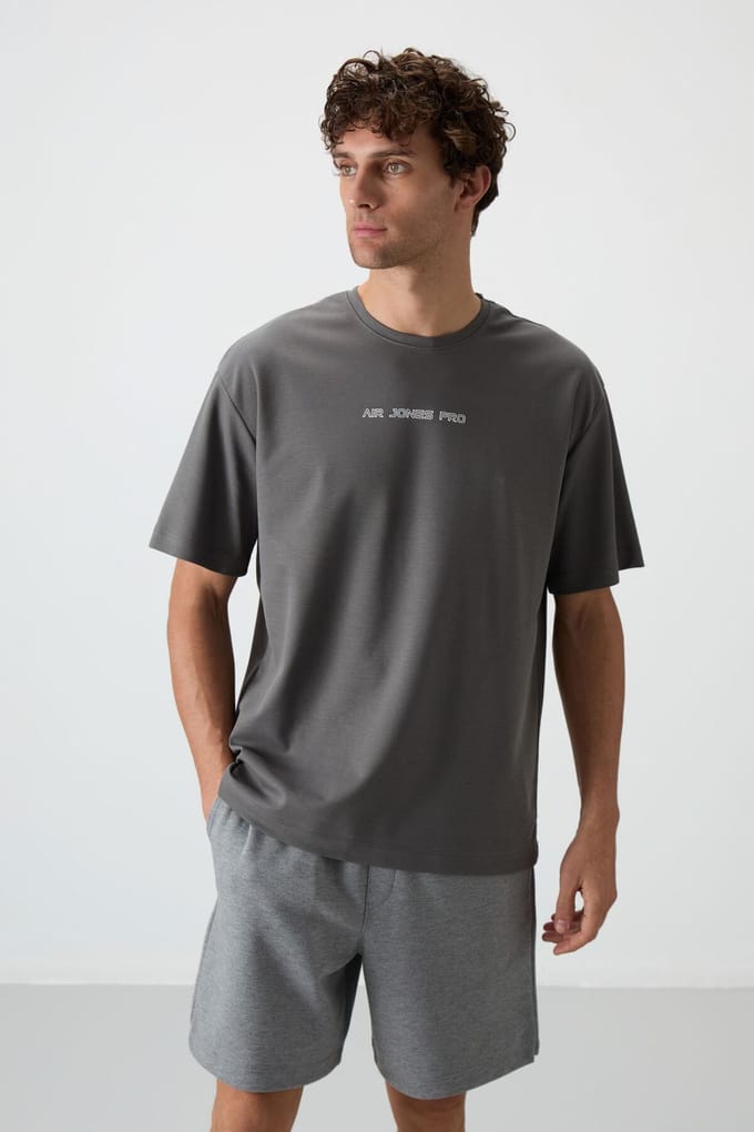 Oversized Geprinte Crew Neck T-shirt