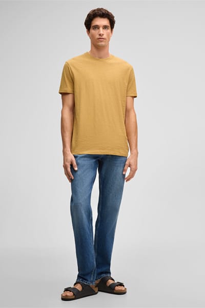 T-shirt Colin, geel