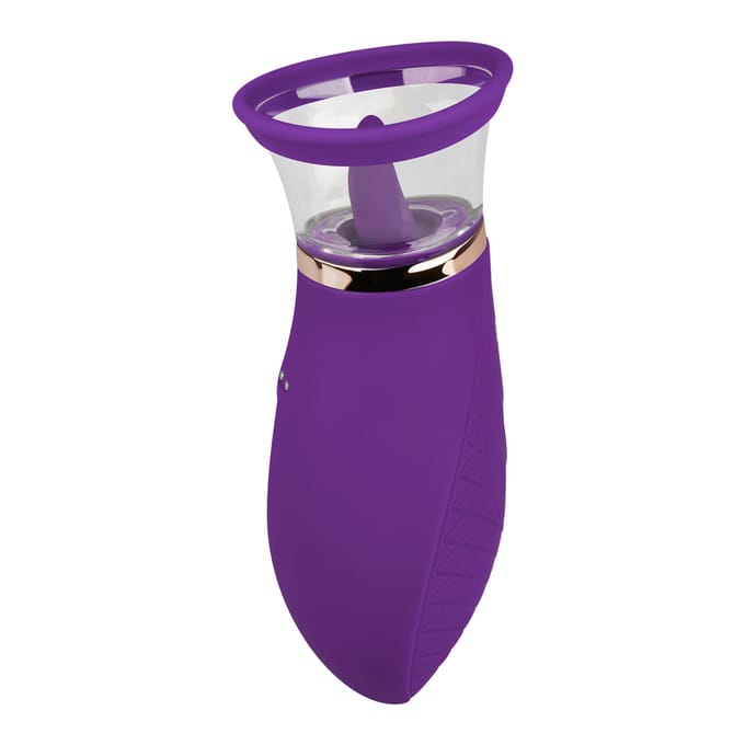 Tongvibrator met zuigfunctie, 17 cm