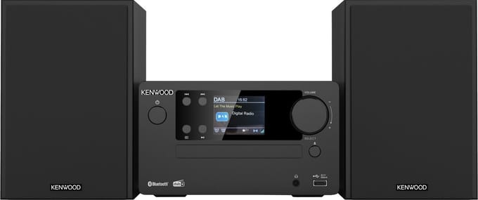 Kenwood M-725DAB-B Stereoset DAB+, Bluetooth, CD, USB 2 x 25 W Zwart