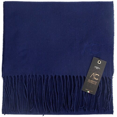 Sjaal Alberto Cabale Marineblauwe kasjmier sjaal Dolce Caldo