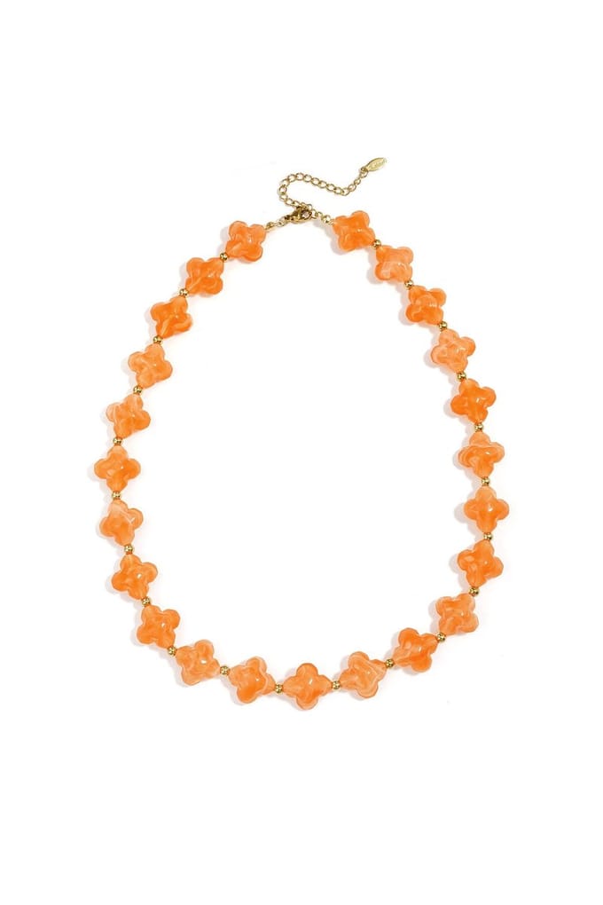 Kralenketting met klaver kraaltjes