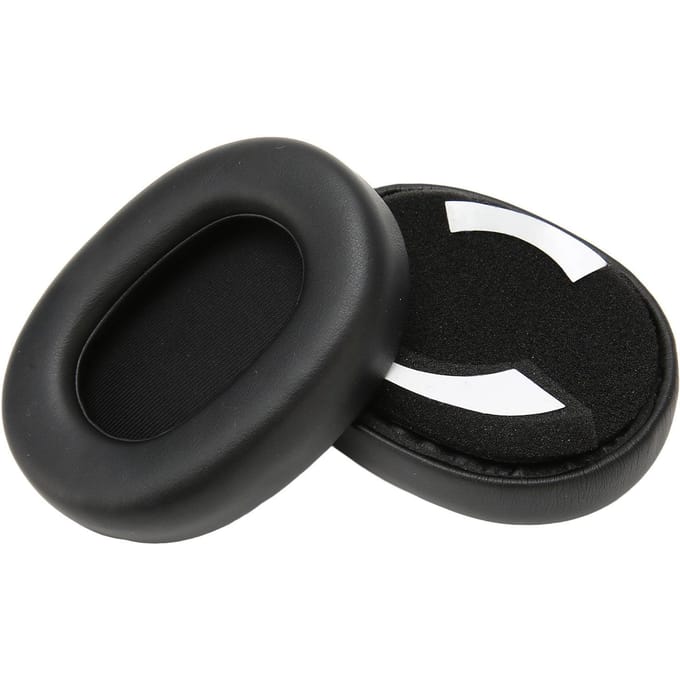 Oorkussentjes Vervanging Proteïne Leer Geheugenschuim Spons Geluidsisolatie Oorkussen voor Elite 85h Draadloze Headset black