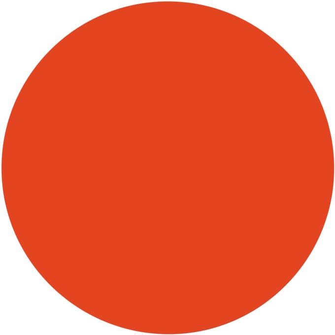 Groovy Magnets Cirkel Magneetsticker - Rood