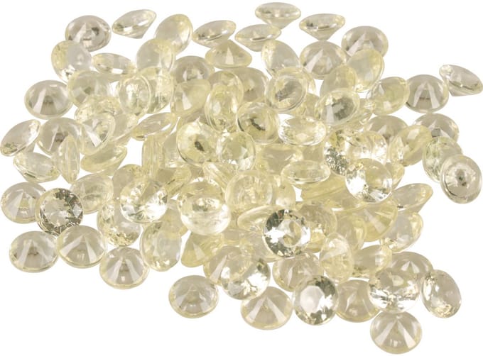 Decoratie Diamanten Bruiloft Decoratie Champagne 12mm 150 Stuks