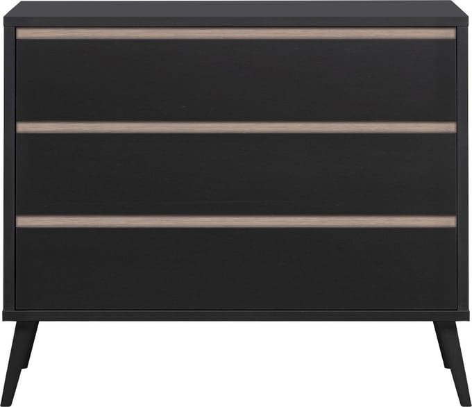 Europe Baby Sterre Commode Zwart / Oak