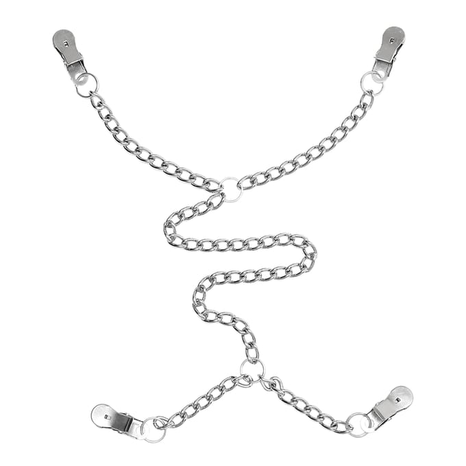 Rimba - Tepel En schaamlip klemmen Met Ketting
