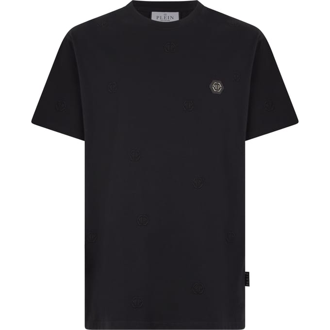 Embroidered Round Neck T-Shirt Monogram Monogram