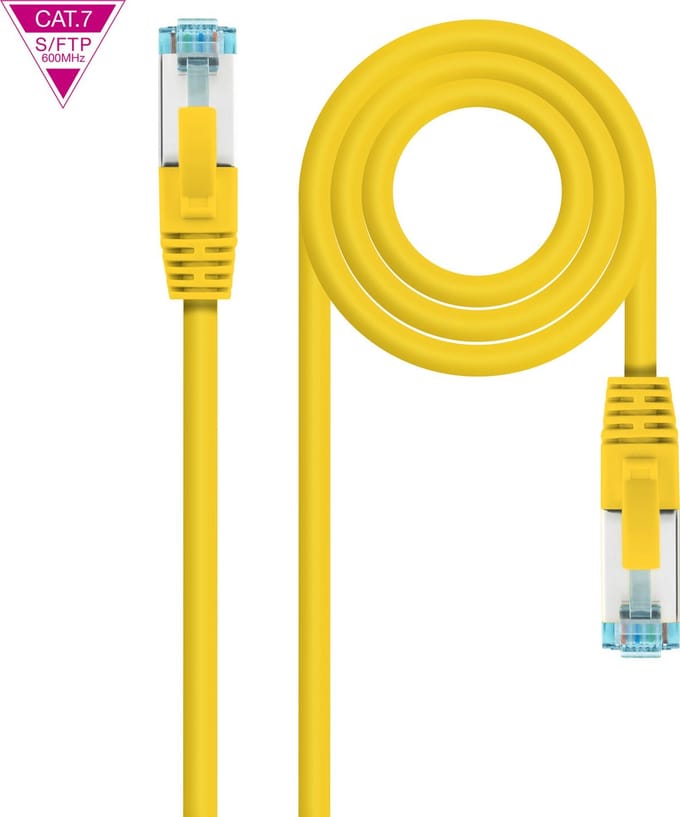 Nanocable 10.20.1700-Y netwerkkabel Geel 0,5 m Cat7 SF/UTP (S-FTP)