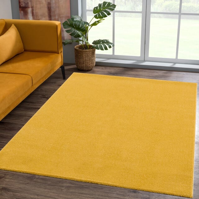 Muratap Uni effen laagpolig vloerkleed modern 80x150 cm