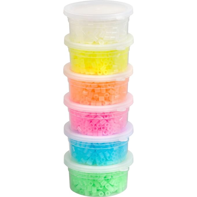 Strijk-op-kralen set, 3.000 stuks - Fotoluminescent