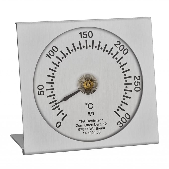 TFA Dostmann Oven thermometer - RVS - 0-300 graden celcius - staand - analoog