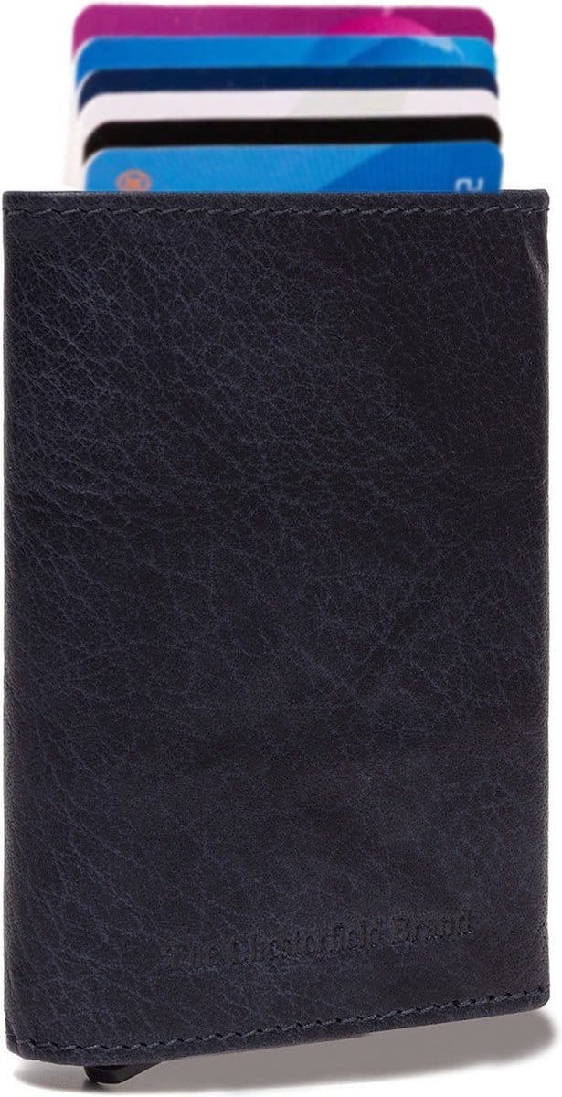 The Chesterfield Brand - Leren Pasjeshouder Navy Paris